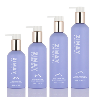 De Eco 8 onças o estilo novo amigável do ANIMAL DE ESTIMAÇÃO 150ml 200ml 250ml geou a garrafa violeta da imprensa da bomba do ouro do gel do chuveiro da loção da lavagem do corpo