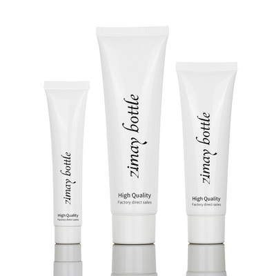 do teste cosmético plástico do limpador da loção do creme da mão do aperto do ANIMAL DE ESTIMAÇÃO de 50ml 100ml 200ml tubos de empacotamento geados vazios
