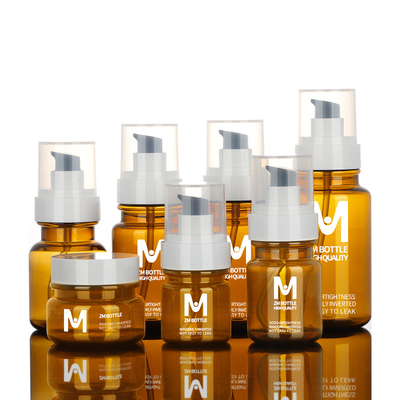 Frascos cosméticos plásticos do ANIMAL DE ESTIMAÇÃO com o recarregável Leakproof hermético das tampas
