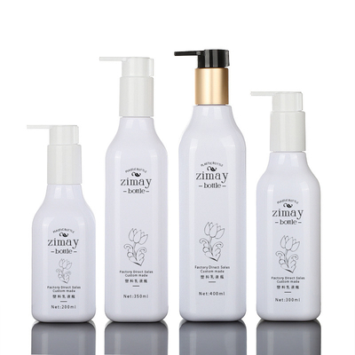da loção cosmética original biodegradável luxuosa do quadrado de 200ml 300ml 350ml 400ml garrafa mal ventilada da bomba do ouro