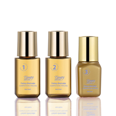 a garrafa vazia do curso 15ml ajustou o OEM da cor do ouro disponível para cuidados com a pele