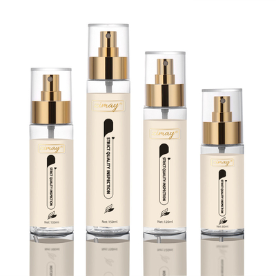 Garrafas cosméticas vazias redondas do pulverizador, garrafas plásticas do pulverizador do espaço livre luxuoso de 4 onças