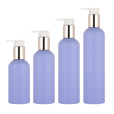 PULVERIZADOR cosmético da BOMBA da garrafa 150ml 250ml 300ml da loção do círculo roxo do cilindro