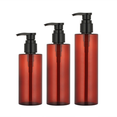 Círculo Amber Shampoo Bottle Pump Sprayer 150ml 200ml 250ml para o gel do chuveiro