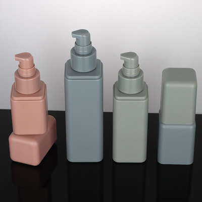50ml por atacado 100ml 150ml geou garrafas quadradas do pulverizador do creme do óleo da cutícula do cabelo da loção do retângulo