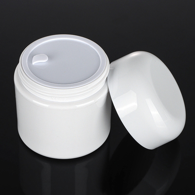 O frasco branco feito sob encomenda do pó do creme de cara da criança do bebê ajustou o frasco bonito do creme de cara 50 gramas