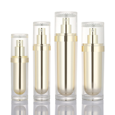 da composição acrílica plástica da beleza de 30ml 50ml 100ml 120ml grupo de creme luxuoso cosmético do skincare dos recipientes da garrafa 50g da loção