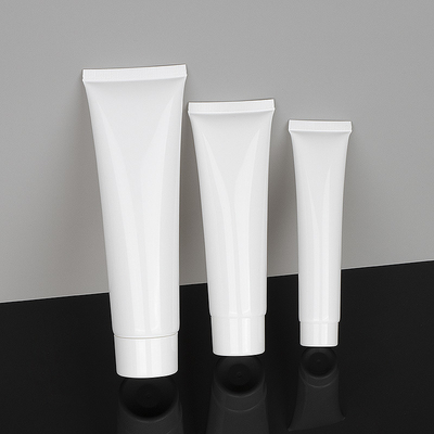 do teste cosmético plástico do limpador da loção do creme da mão do aperto do ANIMAL DE ESTIMAÇÃO de 50ml 100ml 200ml tubos de empacotamento geados vazios
