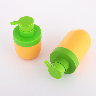 Frasco de loção para rosto vazio de 50 ml de cosméticos sem ar exclusivo verde e laranja