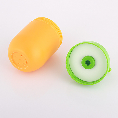 Frasco de loção para rosto vazio de 50 ml de cosméticos sem ar exclusivo verde e laranja