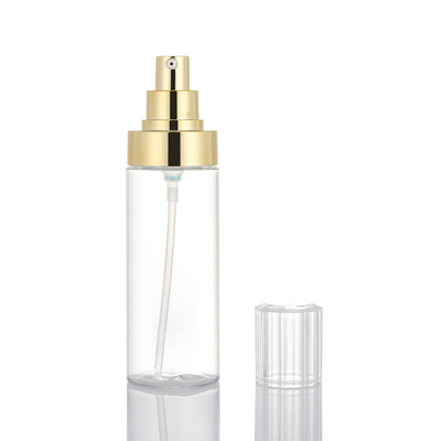 Frasco de bomba de loção de plástico transparente de perfume cosmético de alta qualidade 100ml 120ml 150ml
