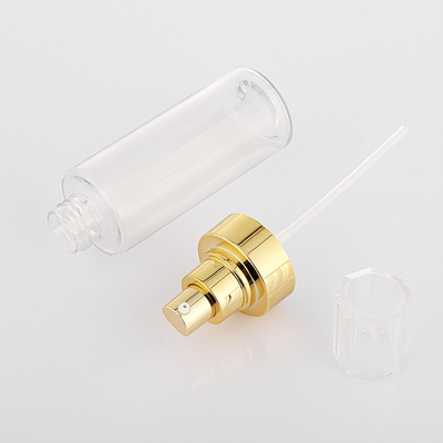 Garrafa vazia de loção de bomba de ouro transparente de alta qualidade preço de fábrica