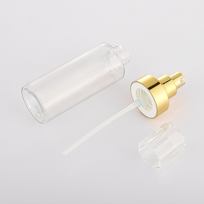 Garrafa vazia de loção de bomba de ouro transparente de alta qualidade preço de fábrica