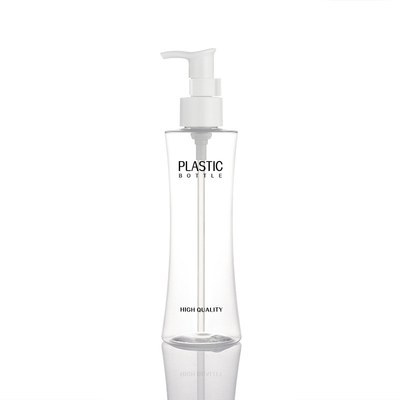 Plásticos cosméticos transparentes vazios personalizados creme facial loção corporal 200ml frasco de bomba