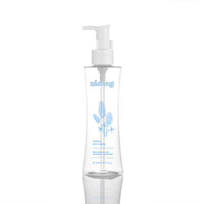 Plásticos cosméticos transparentes vazios personalizados creme facial loção corporal 200ml frasco de bomba