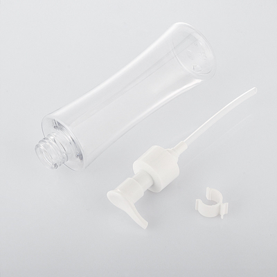 Plásticos cosméticos transparentes vazios personalizados creme facial loção corporal 200ml frasco de bomba