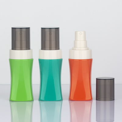 Garrafa retrátil de plástico para animais de estimação vazia de 80 ml com pulverizador de névoa fina