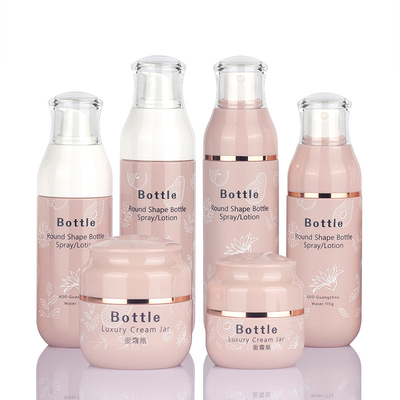 100 g Frasco de Toner Cosmético Rosa Loção Recipiente de Soro de Plástico