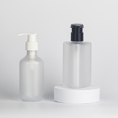 Frasco para loção cosmética de HDPE branco fosco plástico 30ml 60ml 100ml Embalagem para cuidados com a pele