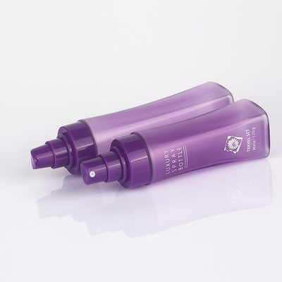 Garrafa cosmética da loção do círculo de Matte Purple Clear Plastic Frosted com bomba de imprensa