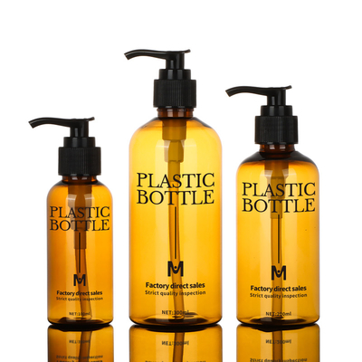 Garrafa plástica vazia do champô da garrafa 100ml 200ml do gel do chuveiro da lavagem do corpo com bomba