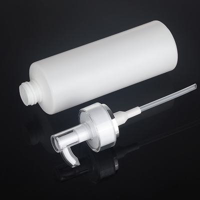 do círculo branco do PE 300ml de 143mm garrafa cosmética da loção para o empacotamento do gel do chuveiro