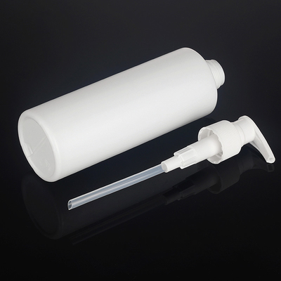 do círculo branco do PE 300ml de 143mm garrafa cosmética da loção para o empacotamento do gel do chuveiro