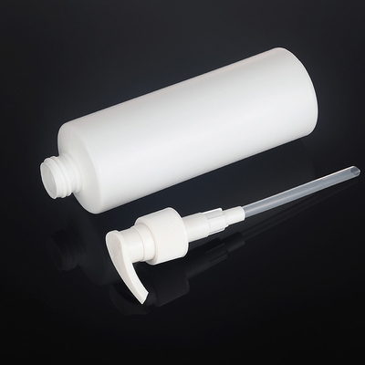 do círculo branco do PE 300ml de 143mm garrafa cosmética da loção para o empacotamento do gel do chuveiro