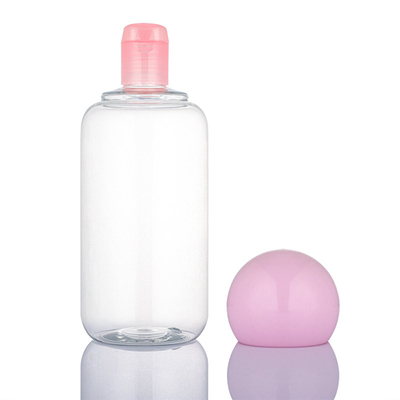 garrafa plástica da loção do champô 500ml com empacotamento superior de Skincare do tampão do parafuso
