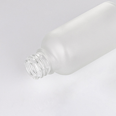 O conta-gotas de Matte White Glass Essential Oil engarrafa 30ml com tampão de prata