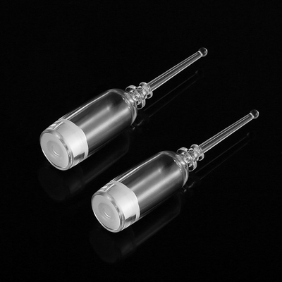 Os tubos de ensaio transparentes do soro de 2 Ml, soro cosmético mal ventilado engarrafam a impressão da tela