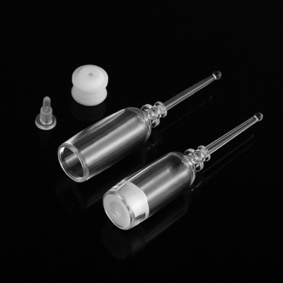 Os tubos de ensaio transparentes do soro de 2 Ml, soro cosmético mal ventilado engarrafam a impressão da tela
