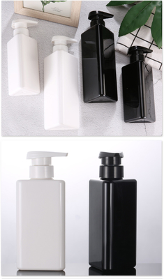 A forma por atacado do triângulo de 100ml 200ml 300ml recicla garrafas mal ventiladas do champô da bomba 500ml do preto plástico do recipiente da loção do animal de estimação