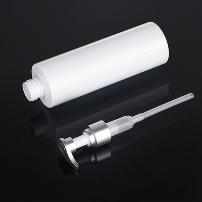 Da bomba plástica superior de prata redonda branca do champô do condicionador do soro do gel 200ml 500ml do chuveiro do ANIMAL DE ESTIMAÇÃO garrafa de empacotamento de Skincare