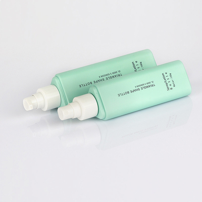 Garrafa cosmética triangular original Matte Green Frosted Surface do pulverizador 50 Ml