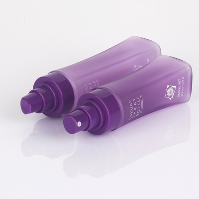Garrafa cosmética roxa do pulverizador, garrafa vazia mal ventilada luxuosa 200ml do pulverizador