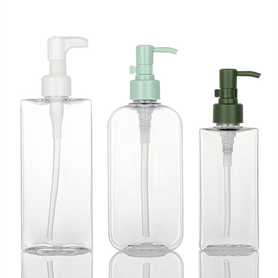 Cosméticos redondos vazios claros da loção do corpo que empacotam o óleo de limpeza facial Bottl da bomba plástica dos recipientes