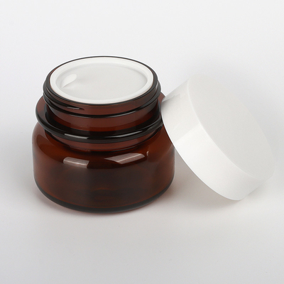 Recipientes cosméticos plásticos pequenos do OEM, frasco de creme cosmético plástico imprimindo de seda