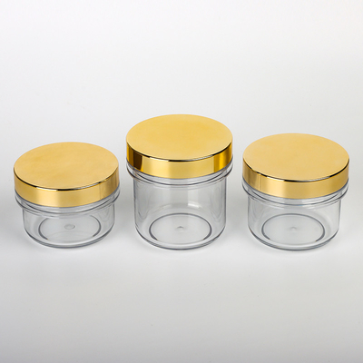 Recipientes vazios luxuosos 100ml dos cuidados com a pele, frascos de 65mm para produtos dos cosméticos