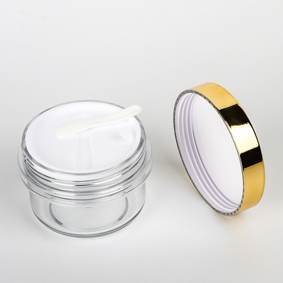 Recipientes vazios luxuosos 100ml dos cuidados com a pele, frascos de 65mm para produtos dos cosméticos