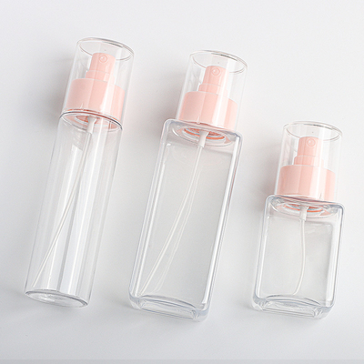 Garrafa cor-de-rosa 100ml 200ml do pulverizador do animal de estimação com o diâmetro da boca 48mm de 24mm elegante