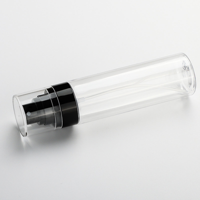garrafa plástica clara vazia do pulverizador 100ml, garrafa cilíndrica do pulverizador para cosméticos