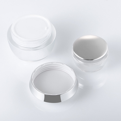 capacidade plástica transparente da garrafa 50g do pulverizador de 62mm para o creme do olho