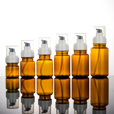 Frascos cosméticos plásticos do ANIMAL DE ESTIMAÇÃO com o recarregável Leakproof hermético das tampas