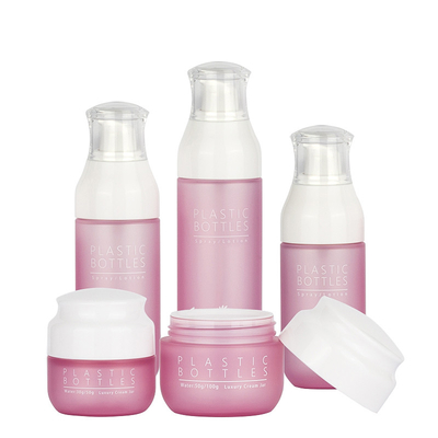 Os grupos de empacotamento cosméticos amigáveis de Eco, ODM reciclaram recipientes cosméticos plásticos