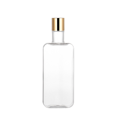 Garrafa plástica 300ml mal ventilado Squeezable do tampão do disco com o tampão de parafuso do ouro