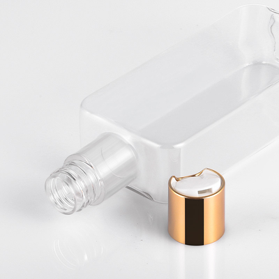 Garrafa plástica 300ml mal ventilado Squeezable do tampão do disco com o tampão de parafuso do ouro