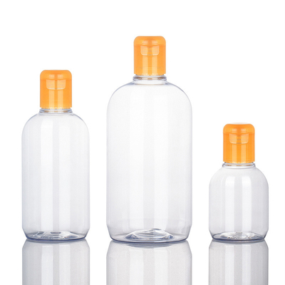 Parte superior plástica do parafuso de garrafa 300ML, frascos superiores do parafuso transparente do ANIMAL DE ESTIMAÇÃO
