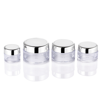 Largura imprimindo UV material acrílica de empacotamento de creme redonda do frasco 20g 50mm