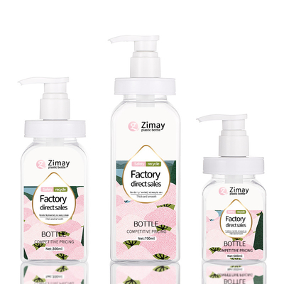 Garrafa cosmética da loção da boca grande, garrafa 700ml de empacotamento para o creme